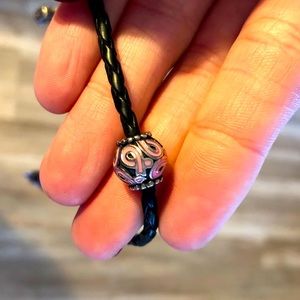 Pandora pink ribbon breast cancer awareness charm